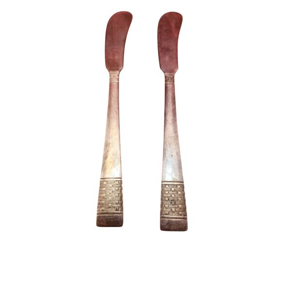 National Silver Co Calvalcade Butter Spreaders Set of 2 Silverplate 5.75" 1946 - Picture 5 of 8